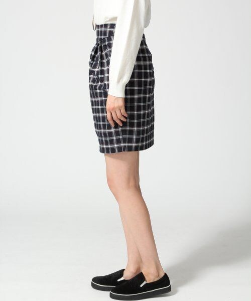 JEANASIS（ジーナシス）の「サキゾメガラコクーンスカート（スカート・レディース・グレーチェック/グリーンストライプ/ネイビーチェック・S/M）」の4枚目の写真