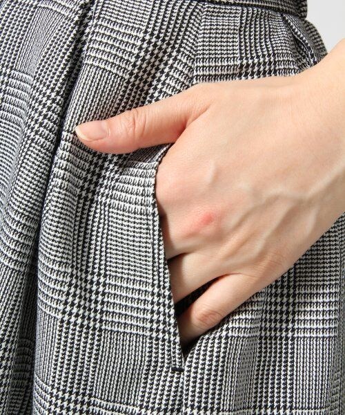 JEANASIS（ジーナシス）の「ガラタックミディフレアスカート（スカート・レディース・ホワイトストライプ/グレーチェック・FREE）」の6枚目の写真