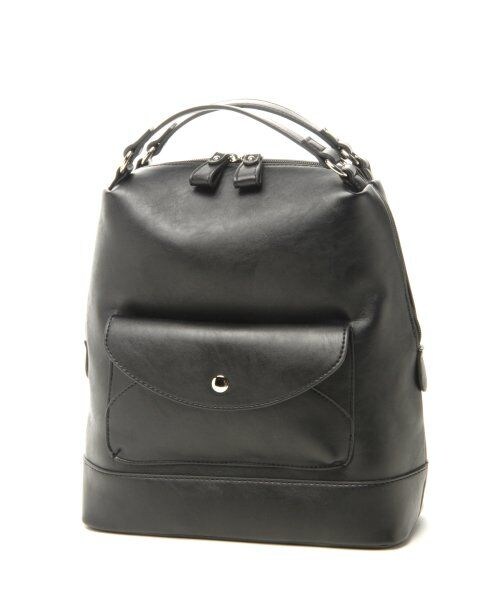 JEANASIS（ジーナシス）の「フロントポケット２ＷＡＹショルダー（バッグ・レディース・アイボリー/ブラック・FREE）」の11枚目の写真