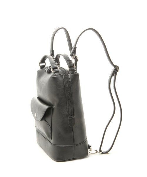 JEANASIS（ジーナシス）の「フロントポケット２ＷＡＹショルダー（バッグ・レディース・アイボリー/ブラック・FREE）」の8枚目の写真