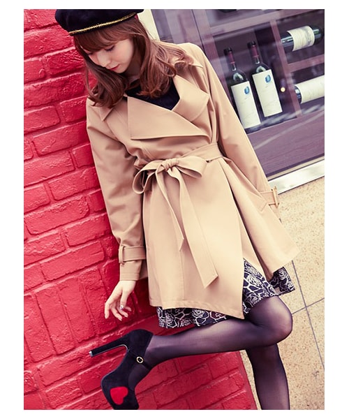 MIIA（ミーア）の「アシメトリーハートパンプス（シューズ・レディース・ベージュ/バーガンディー/ブラック/グレー/ネイビー・1/2/3）」の13枚目の写真