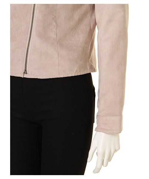 MIIA(ミーア)の「ノーカラーフェイクスエードライダース(ジャケット/アウター・レディース・ベージュ/ブルー/ブラック/ピンク・1/2)」の10枚目の写真