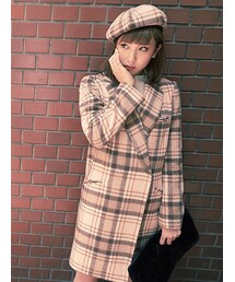 MIIA | ビッグチェックチェスターコート(ジャケット/アウター)