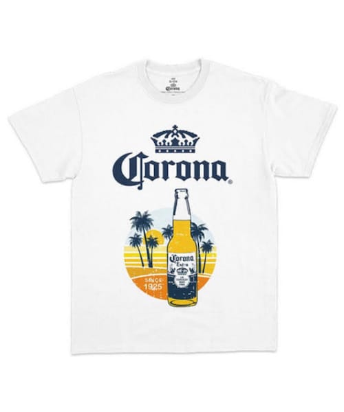 レア新品未使用品✨コロナビール　企業公式　オリジナルTシャツ　L ライトブルー 2025年最新tシャツ コロナビールの人気アイテム - メルカリ