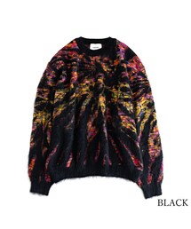 Iroquois | Iroquois TIE DYE JQ KNIT(BLACK)(ニット/セーター)