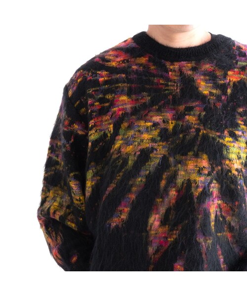 Iroquois（イロコイ）の「Iroquois TIE DYE JQ KNIT(BLACK)（ニット/セーター・メンズ・その他）」の11枚目の写真
