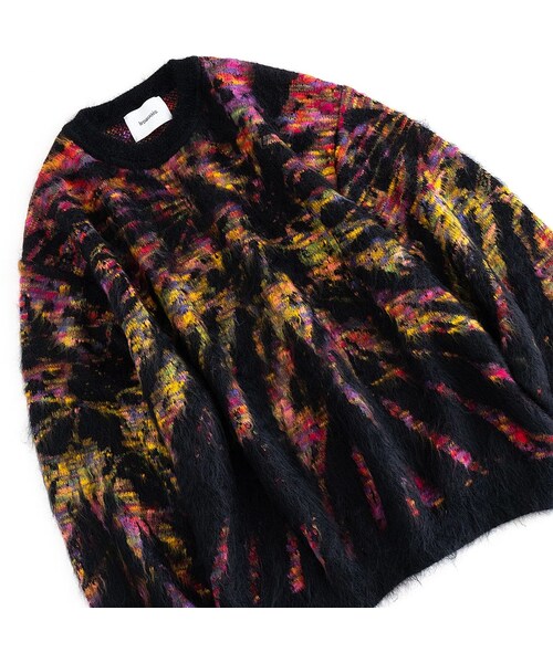 Iroquois（イロコイ）の「Iroquois TIE DYE JQ KNIT(BLACK)（ニット/セーター・メンズ・その他）」の2枚目の写真