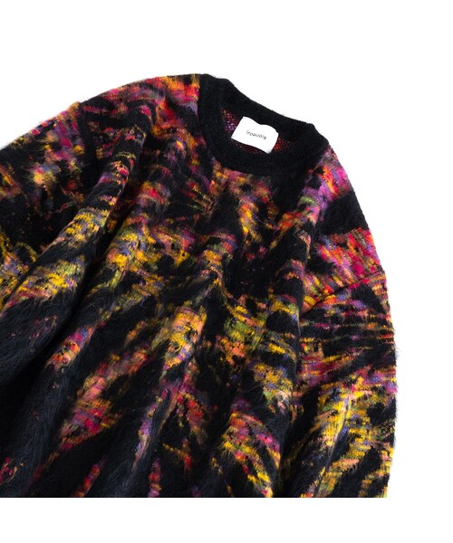 Iroquois（イロコイ）の「Iroquois TIE DYE JQ KNIT(BLACK)（ニット/セーター・メンズ・その他）」の3枚目の写真