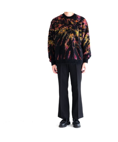 Iroquois（イロコイ）の「Iroquois TIE DYE JQ KNIT(BLACK)（ニット/セーター・メンズ・その他）」の7枚目の写真