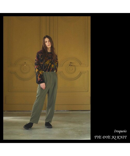 Iroquois（イロコイ）の「Iroquois TIE DYE JQ KNIT(BLACK)（ニット/セーター・メンズ・その他）」の12枚目の写真