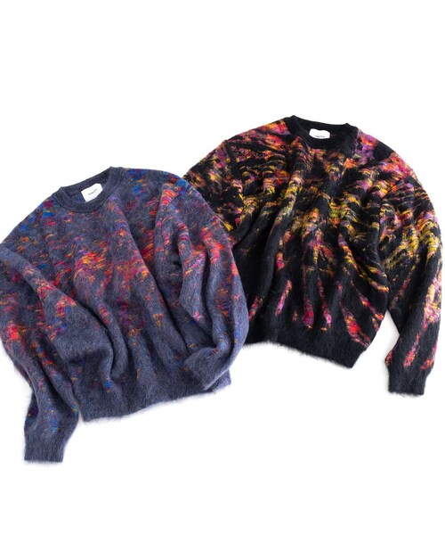 Iroquois（イロコイ）の「Iroquois TIE DYE JQ KNIT(BLACK)（ニット/セーター・メンズ・その他）」の13枚目の写真