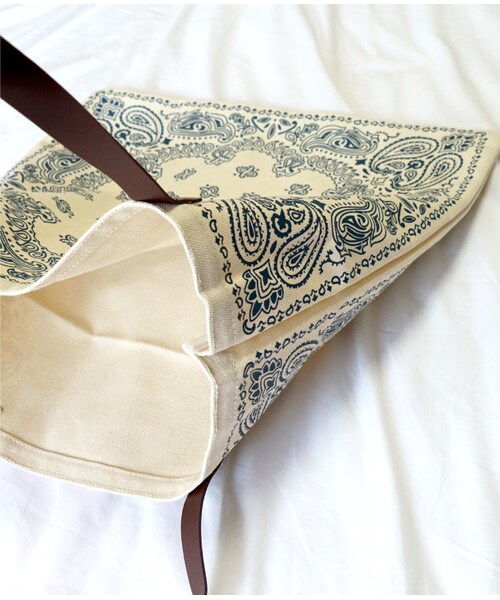 no brand（ノーブランド）の「ペイズリーエコトートBAG・BK/BL（エコバッグ/サブバッグ・レディース・その他）」の14枚目の写真