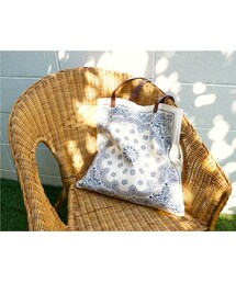 no brand | ペイズリーエコトートBAG・BK/BL(エコバッグ/サブバッグ)