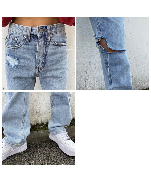 no brand（ノーブランド）の「ストレートデニムパンツ#8608（デニムパンツ・レディース・その他）」の13枚目の写真