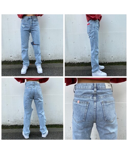 no brand（ノーブランド）の「ストレートデニムパンツ#8608（デニムパンツ・レディース・その他）」の12枚目の写真