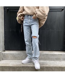 no brand | ストレートデニムパンツ#8608(デニムパンツ)