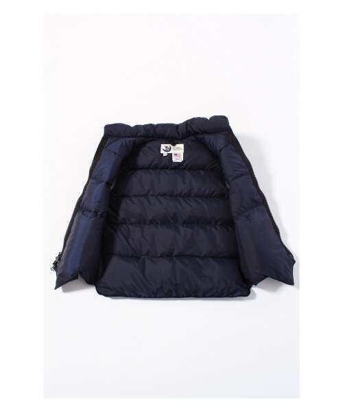 Crescent Down Works（クレセントダウンワークス）の「CRESCENT DOWN クレッセント ダウンベスト（ダウンジャケット・レディース・ベージュ/ネイビー・フリー）」の13枚目の写真