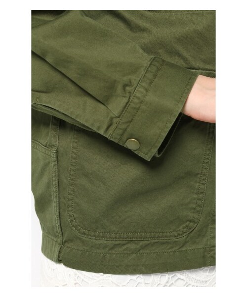 Spick & Span（スピックアンドスパン）の「コーマツイル ミリタリーJK（ミリタリー・レディース・カーキ・フリー）」の11枚目の写真