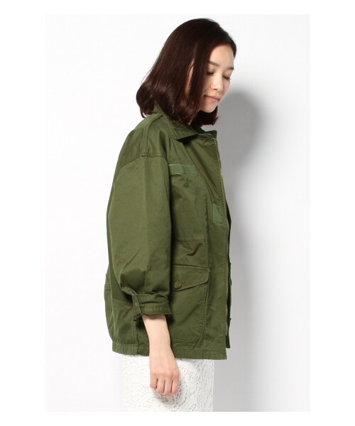 Spick & Span（スピックアンドスパン）の「コーマツイル ミリタリーJK（ミリタリー・レディース・カーキ・フリー）」の4枚目の写真