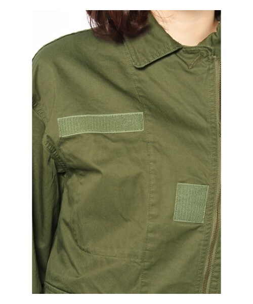 Spick & Span（スピックアンドスパン）の「コーマツイル ミリタリーJK（ミリタリー・レディース・カーキ・フリー）」の9枚目の写真