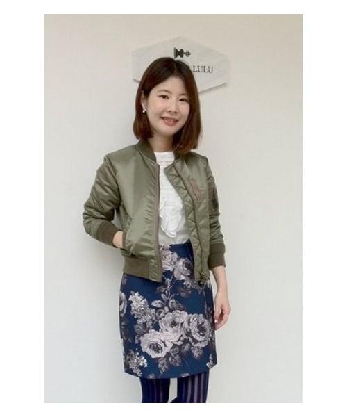 EDIT. FOR LULU（エディットフォールル）の「◆MA-1 ブルゾン（ミリタリー・レディース・カーキ・34/36）」の16枚目の写真