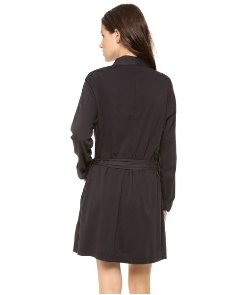 JAMES PERSE（ジェームスパース）の「James Perse Cotton Robe（ルームウェア/パジャマ・Black/White・One Size）」の3枚目の写真