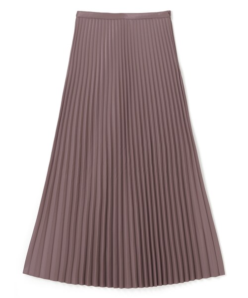 GRL（グレイル）の「フェイクレザープリーツスカート（スカート・レディース・ブラウン/アイボリー/グレージュ/グリーン/ベージュ/パープル/ブラック・S）」の7枚目の写真