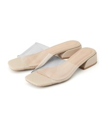 GRL | スクエアトゥクリアサンダル(サンダル)