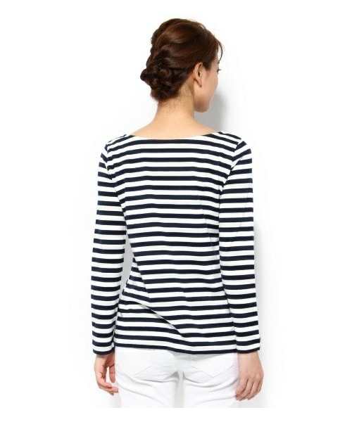 L'Appartement アパルトモン ボーダーTシャツ BORDER RIB LONGSLEEVE T-SHIRT（Tシャツ／カットソー）｜L