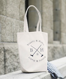 Beauty&Habit | 【Beauty&Habit】ロゴトートバッグ/エコバッグ/キャンバストート/マルシェバッグ(トートバッグ)