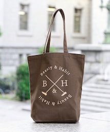 Beauty&Habit | 【Beauty&Habit】ロゴトートバッグ/エコバッグ/キャンバストート/マルシェバッグ(トートバッグ)