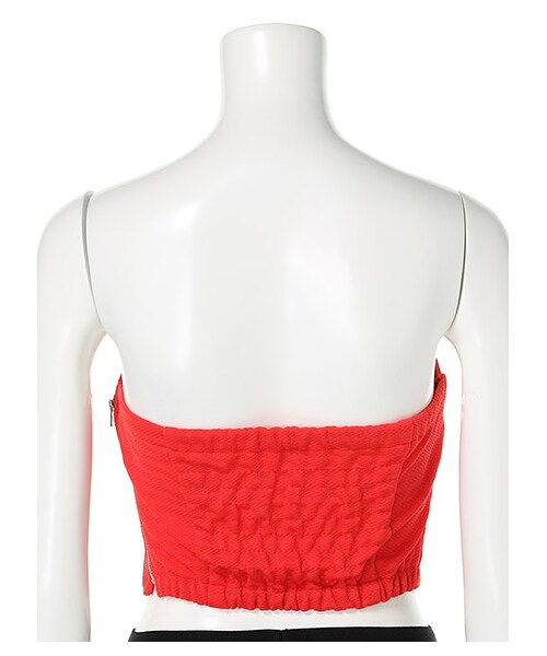 SPIRALGIRL（スパイラルガール）の「カットビスチェ（トップス・レディース・ブラック/グリーン/オフホワイト系/レッド・F）」の6枚目の写真