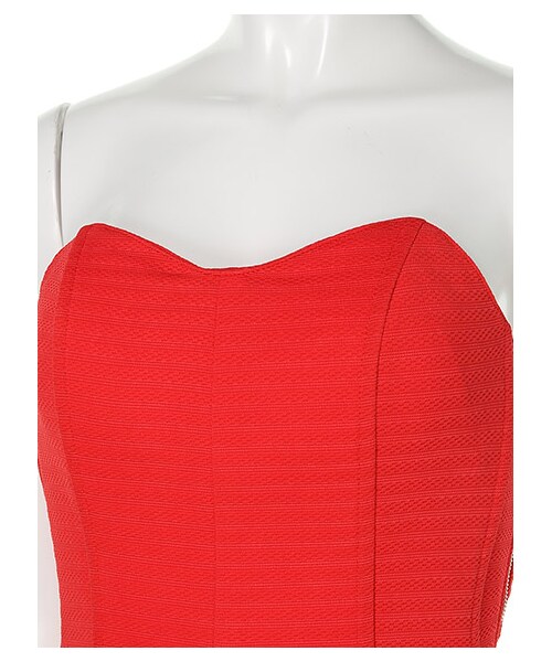 SPIRALGIRL（スパイラルガール）の「カットビスチェ（トップス・レディース・ブラック/グリーン/オフホワイト系/レッド・F）」の8枚目の写真