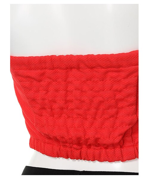 SPIRALGIRL（スパイラルガール）の「カットビスチェ（トップス・レディース・ブラック/グリーン/オフホワイト系/レッド・F）」の10枚目の写真