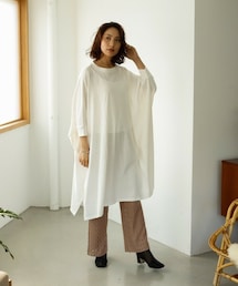 Auntie Rosa Holiday | ワイドシルエットコットンTEEワンピース(ワンピース)