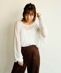 VACANCY | ドルマンシアーリブトップス(Tシャツ/カットソー)