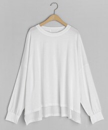 DHOLIC | スリットアンバランスTシャツ(Tシャツ/カットソー)