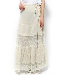 L'Appartement アパルトモン⭐︎2way レーススカート ホワイト L'Appartement DEUXIEME CLASSE（ロングスカート）のフリマ