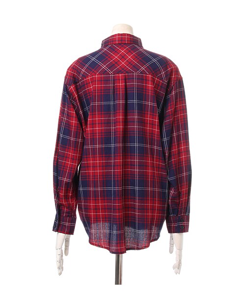 INGNI（イング）の「チェック柄ロールUP／長袖シャツ（トップス・レディース・ｵﾌﾎﾜｲﾄ/ｸﾛ/ｱｶ/ｺﾝ/ｺﾝ/ｸﾞﾘｰﾝ・M）」の2枚目の写真