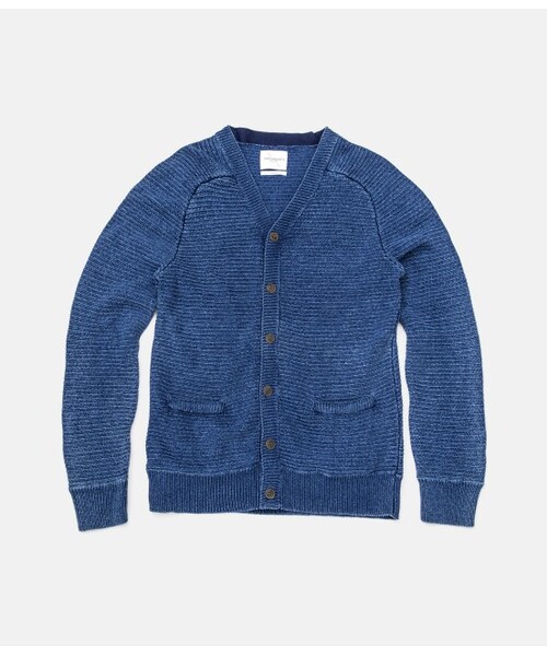 Saturdays NYC（サタデーズ ニューヨークシティ ）の「JACOB HORIZONTAL RIB CARDIGAN（カーデ/アンサンブル/ベスト・メンズ・ブラック/キャメル/ネイビー/レッド・XS/S/M/L/XL）」の3枚目の写真