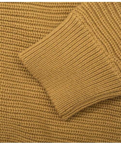 Saturdays NYC（サタデーズ ニューヨークシティ ）の「JACOB HORIZONTAL RIB CARDIGAN（カーデ/アンサンブル/ベスト・メンズ・ブラック/キャメル/ネイビー/レッド・XS/S/M/L/XL）」の8枚目の写真