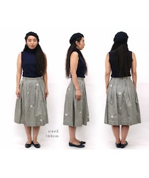 45R（フォーティファイブアール）の「モンプチ刺繍スカート（）」 - WEAR