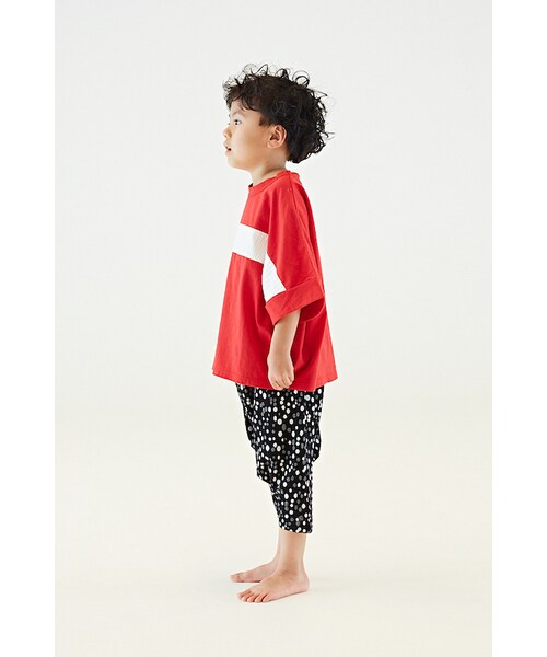 garcon la raison(ギャルソン・ラ・レゾン)の「ビッグTシャツ(キッズ)(Tシャツ/カットソー・キッズ・レッド・110cm)」の2枚目の写真