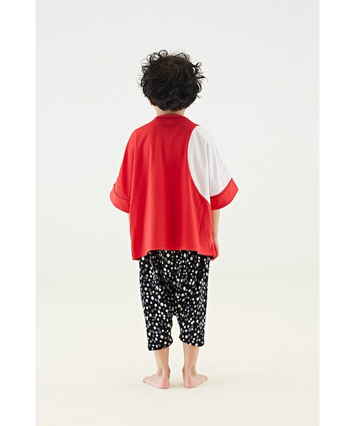 garcon la raison(ギャルソン・ラ・レゾン)の「ビッグTシャツ(キッズ)(Tシャツ/カットソー・キッズ・レッド・110cm)」の3枚目の写真