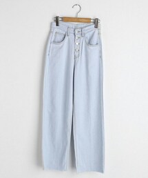 DHOLIC | ボタンフライタイトブルーデニムパンツ(デニムパンツ)