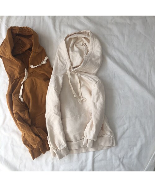 cache cache（カシュ カシュ）の「パーカー（アイボリー）（パーカー・キッズ・その他）」の4枚目の写真