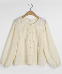 DHOLIC | レースピンタックボタンブラウス(シャツ/ブラウス)