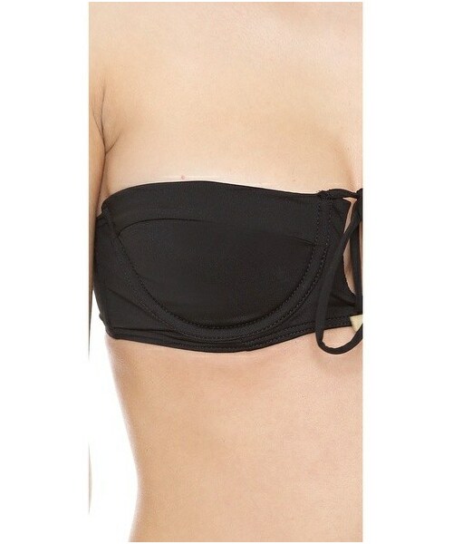 ZIMMERMANN(ジマーマン)の「Zimmermann Vivid Teardrop Bandeau Bikini(水着・Black・3/0)」の3枚目の写真