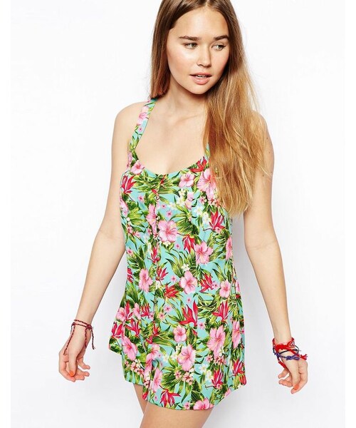 asos beach playsuit