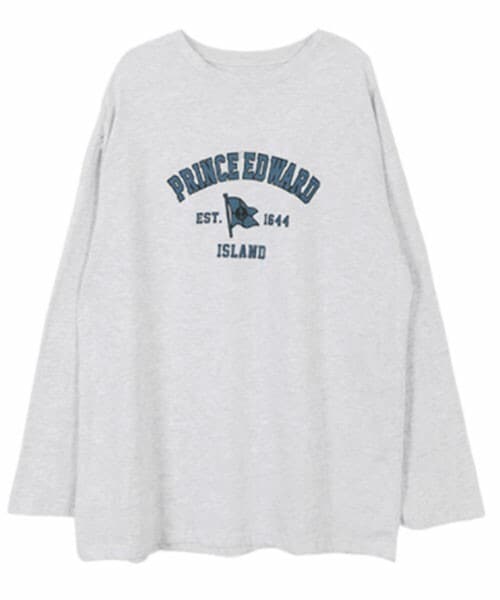 DHOLIC STYLE（ディーホリックスタイル）の「[66girls] ESTロゴTシャツ（Tシャツ/カットソー・レディース・ブラック/グレー/ホワイト・FREE）」の3枚目の写真